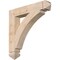Ekena Millwork Thorton Arts & Crafts Smooth Bracket, Douglas Fir, 3 1/2"W x 22"D x 22"H BKT04X22X22THR03SDF - alternate 1